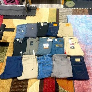 NWT/NWOT Men's Size 36" Pants (x15)